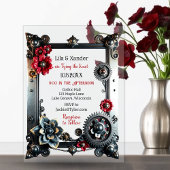Steampunk Themed Wedding Acryleinladungen