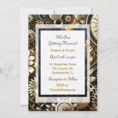 Steampunk Themed Wedding Einladung (Vorderseite)