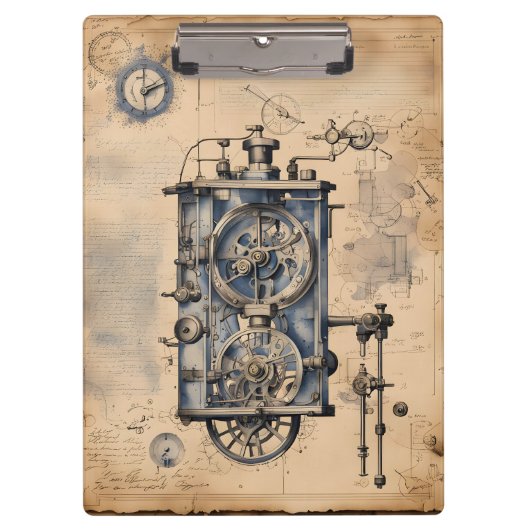 Steampunk Thingamajig Klemmbrett (Vorderseite)