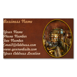 Steampunk - Think Tanks Magnetische Visitenkarte