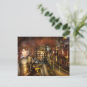 Steampunk - Think Tanks Postkarte (Stehend Vorderseite)