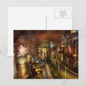 Steampunk - Think Tanks Postkarte (Vorne/Hinten)