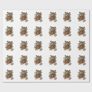 Steampunk-Tiefseetaucherhelm Fantasy-Illustration Geschenkpapier