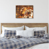 Steampunk Tiger Leinwanddruck (Insitu (Schlafzimmer))