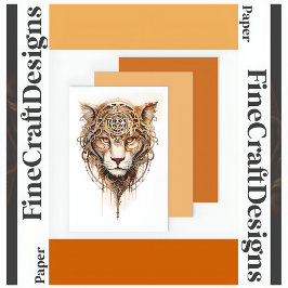 Steampunk Tiger Metallic Wheels Decoupage R 136 Geschenkpapier Set