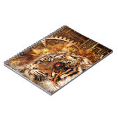 Steampunk Tiger Notizblock (Linke Seite)