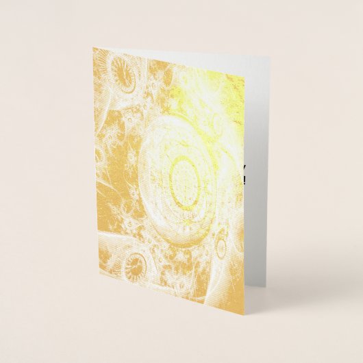 Steampunk Time Foil Geburtstagkarte Folienkarte (Vorderseite)