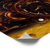 Steampunk Time Machine in den Schweizer Alpen Fant Poster (Ecke)