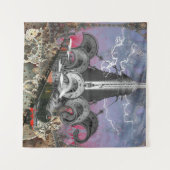 Steampunk-Time-Machine-Tapestry Wandteppich (Vorderseite (Horizontal))