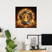 Steampunk, Time Machine, Time/Space/Continuum 003X Poster (Heimbüro)