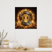 Steampunk, Time Machine, Time/Space/Continuum 003X Poster (Küche)