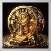 Steampunk, Time Machine, Time/Space/Continuum 005X Poster (Vorne)