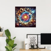 Steampunk/Time Machine, Time/Space/Continuum 6000X Poster (Heimbüro)