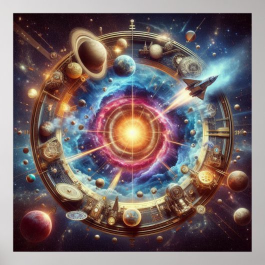 Steampunk/Time Machine, Time/Space/Continuum 6000X Poster (Vorne)