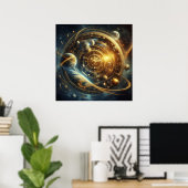 Steampunk/Time Machine, Time/Space/Continuum 6003X Poster (Heimbüro)