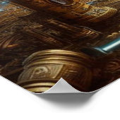 Steampunk/Time Machine, Time/Space/Continuum 6004X Poster (Ecke)