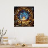 Steampunk/Time Machine, Time/Space/Continuum 6004X Poster (Küche)