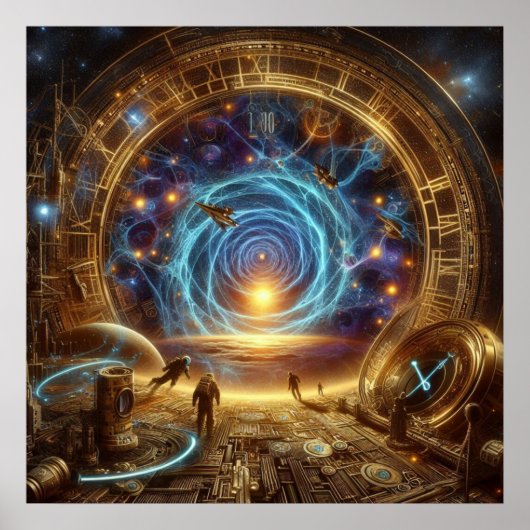 Steampunk/Time Machine, Time/Space/Continuum 6004X Poster (Vorne)