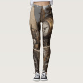 Steampunk Time Machine - Vintage Treasure Chest Leggings (Vorderseite)