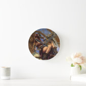 Steampunk Time Traveller Clock! Runde Wanduhr (Zuhause)