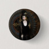 Steampunk Timekeeperknopf Button (Vorderseite)