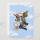 Steampunk Timeless Wedding Party Karten & Geschenk (Rückseite)