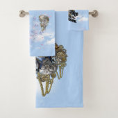 Steampunk Timeless Wedding Party Karten & Geschenk Badhandtuch Set (Insitu)