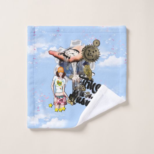 Steampunk Timeless Wedding Party Karten & Geschenk Badhandtuch Set (Waschlappen)