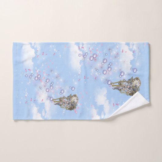 Steampunk Timeless Wedding Party Karten & Geschenk Badhandtuch Set (Handtuch)