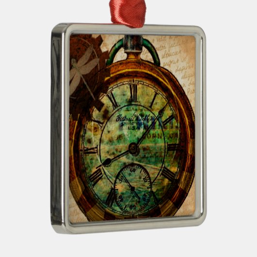 Steampunk Timepiece Ornament Aus Metall (Rechts)