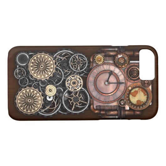 Steampunk Timepiece Redux Case-Mate iPhone Hülle (Rückseite (Horizontal))