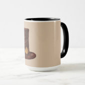 STEAMPUNK TOP HAT KAFFEE MUGS TASSE (VorderseiteRechts)