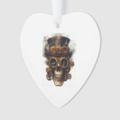 Steampunk-Totenkopf-Maschine Ornament (Vorderseite)