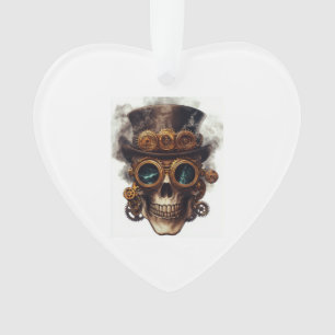 Steampunk-Totenkopf-Maschine Ornament