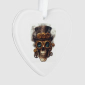 Steampunk-Totenkopf-Maschine Ornament (Vorderseite)