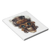 Steampunk-Totenkopfmotor Notizblock (angewinkelt)