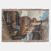 Steampunk Train Verlassend London Decke (Vorderseite)