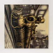 Steampunk Trans-Sibirischer Eisenbahnzug Puzzle (Horizontal)