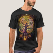 Steampunk Tree of Life Original Fantasy Art T-S T-Shirt (Vorderseite)