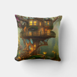 Steampunk Treehouse Observatory Kissen