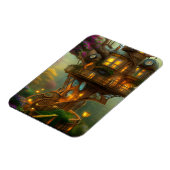 Steampunk Treehouse Observatory Magnet (Linke Seite)