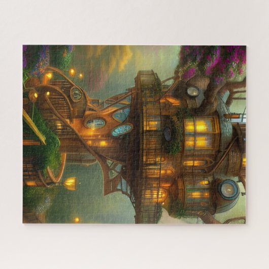 Steampunk Treehouse Observatory Puzzle (Horizontal)