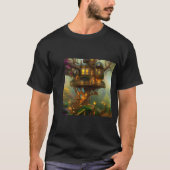 Steampunk Treehouse Observatory T-Shirt (Vorderseite)