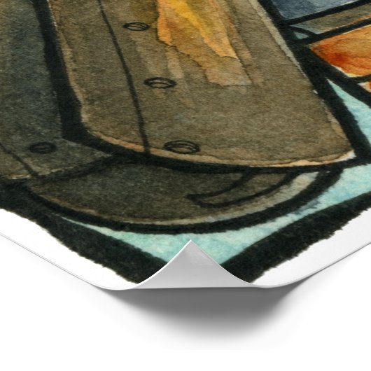 STEAMPUNK TREETS BOTTICELLI POSTER (Ecke)