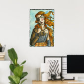 STEAMPUNK TREETS BOTTICELLI POSTER (Heimbüro)