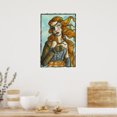 STEAMPUNK TREETS BOTTICELLI POSTER (Küche)