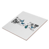 Steampunk Tribal Blue Butterfells Fliese (Seite)