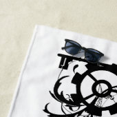Steampunk Tribal Blue Butterfells Strandtuch (Beispiel)