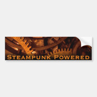 Steampunk trieb Autoaufkleber an