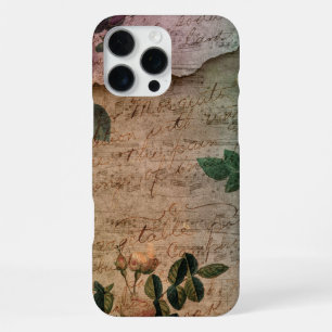 Steampunk-Tristesse-Rose Antike abgenutzte Ephem iPhone 16 Pro Max Hülle